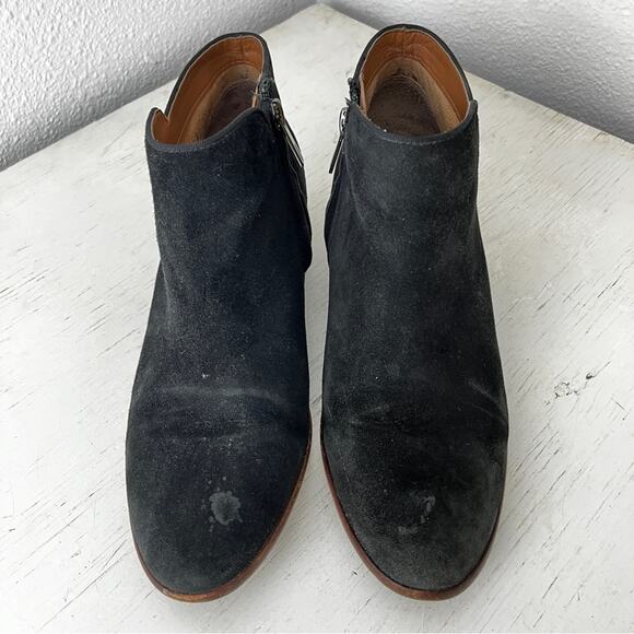 Sam Edelman Petty black suede ankle bootie size 7.5 - Picture 4 of 11
